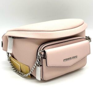 Michael Kors Maisie Large 2 in 1 Sling Pack Crossbody Bag Powder Blush